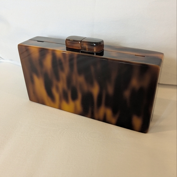 Sea Lily Tortoiseshell Clutch Bag - Picture 1 of 9